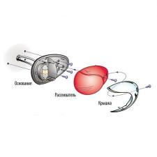 Attwood Бортовой огонь красный Attwood 3830R7 видимость 2 мили 112,5° 12 В 10 Вт для судов до 20 м с вертикальным креплением в черном корпусе