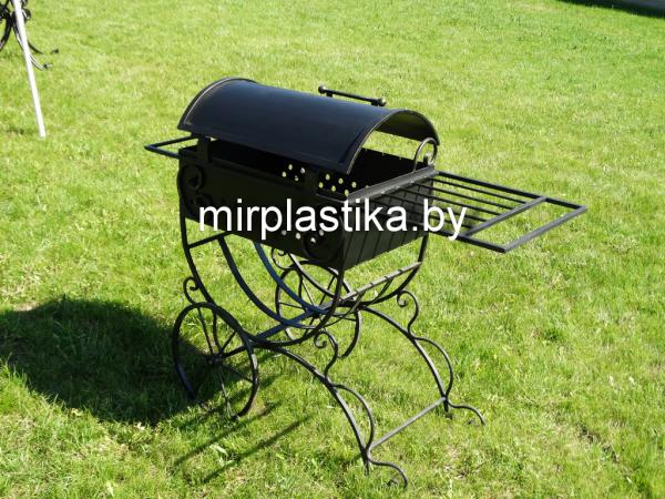 Мангал кованый на Колесах с крышкой. Доставка. купить по цене 319 ₽ в ...