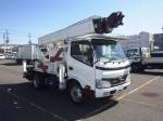 Автовышка Hino Dutro 300 Series I поколение кузов XZU354E класс автогидроподъёмник Aichi SN150 гв 2010 высота подъема люльки 15 м люлька демонтирована пробег 52 т.км белый