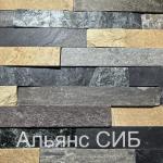 Плитка для облицовки стен, микс камней h4 см