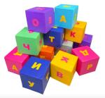 Набор кубиков Буквы 30х30 см
