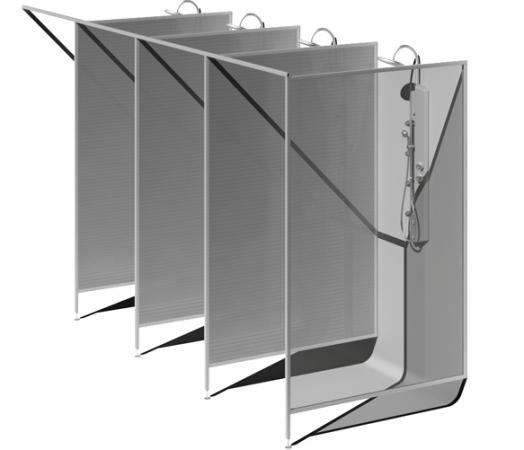 Сантехнические перегородки /Душевые кабины купить по цене 3500 руб. в ...