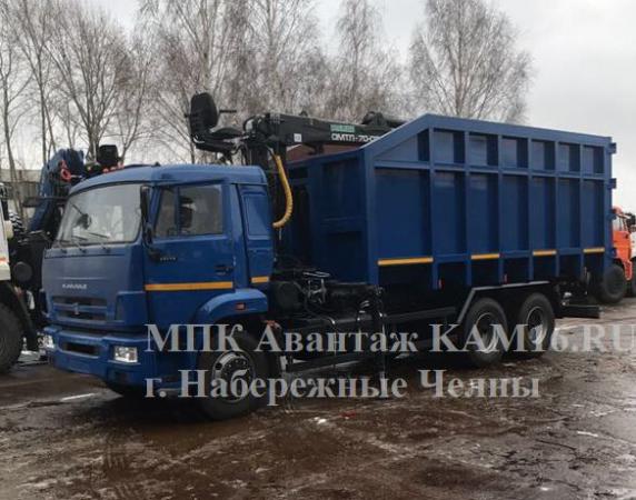 КАМАЗ ломовоз с манипулятором на базе шасси КАМАЗ 65115 купить по цене ...