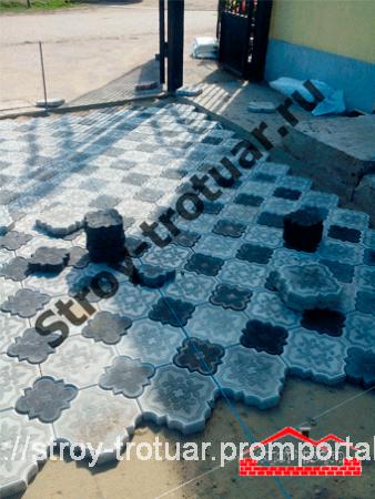 Укладка тротуарной плитки цена за квадратный метр купить по цене 550 ...