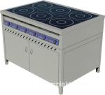 Плита индукционная ЦМИ ПИ-6  380 В  21 кВт закрытая, распашные двери