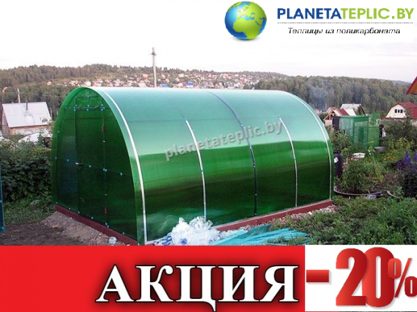 Теплица из поликарбоната 3х4, 3х6, 3х8 м. Доставка по РБ. купить по ...