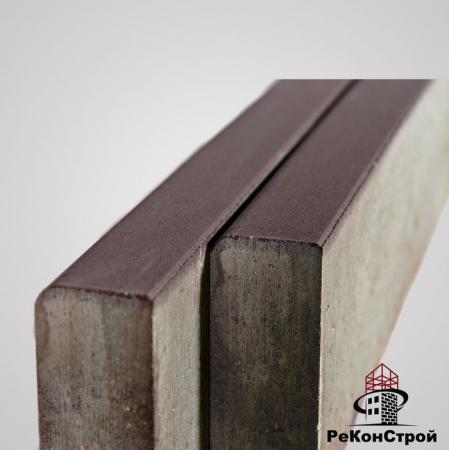 Поребрик тротуарный бордюр BRAER, БР100. 20. 8, коричневый купить по ...