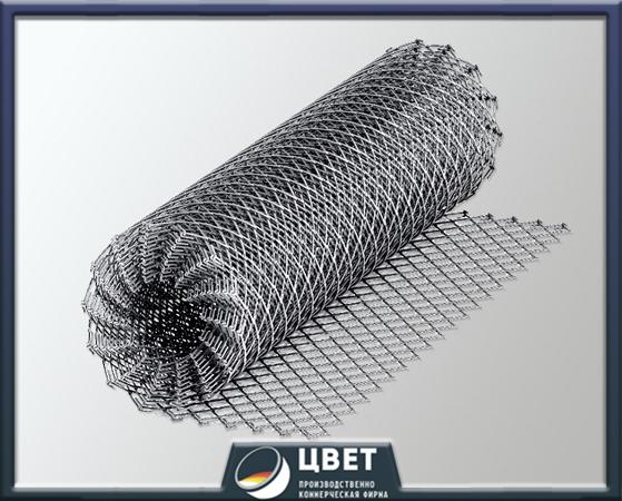 Сетка рабица 50x50x1. 7 Ст3пс оцинкованная купить по цене 192 ₽ в ...