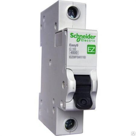 Выключатель автоматический 1п 63А С 4, 5кА EASY9 Schneider Electric ...