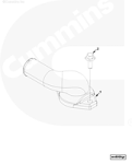 Патрубок выпускной ОЖ Cummins 3.3 C6204116430