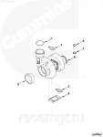 Турбина Cummins KTA19 3803452 3803400 3594111 4033464 3529718 3524660 3029081