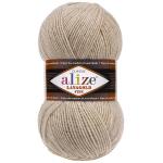 Пряжа ALIZE 'Lanagold fine' 100 г. 390м (49%шерсть, 51% акрил) 152 беж меланж