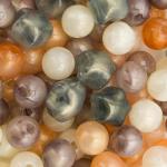 Бусины пластиковые, акрил,'дымка' с золотым шиммером, микс, 50гр, Astra&Craft