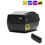 Комплект: термотрансферный принтер этикеток MERTECH TLP100 TERRA NOVA с отрезчиком (Ethernet, RS232, USB) black