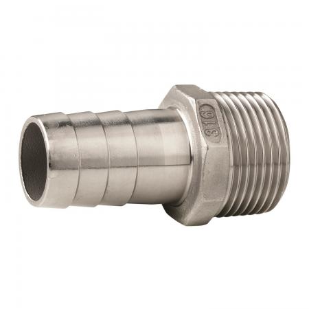 Штуцер прямой из нержавеющей стали с резьбой Vetus V-quipment QA05MC-15 ...