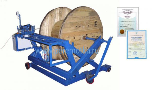 Машина (устройство) для перемотки кабеля, провода, троса, каната на ...