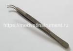 Пинцет шовный по Кастровьехо изогнутый 106 мм