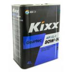 Масло трансмиссионное KIXX Geartec 80W90 GL-5 минеральное 4л