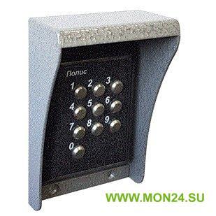 Монтажный комплект с козырьком для Полис-51ТМ/ЕМ: Пластина для ...