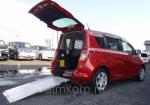 Компактвэн Toyota Ractis кузов SCP100 модификация X Hid Selection Welcab Slope Type пассажир инвалид выдвижная аппарель для заезда коляски в салон минивэн гв 2010 пробег 19 т.км красный