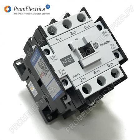 S-P35T 220V Контактор трехфазный 35А 18, 5 кВт купить по цене 8712 ₽ в ...