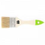 Кисть плоская 50 мм, натуральная щетина, деревянная ручка Сибртех