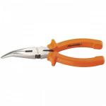 Длинногубцы изогнутые Classic, 160 мм, шлифованные, пластмассовые рукоятки Sparta