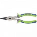 Длинногубцы прямые 200 мм, фосфатирование, трехкомпонентные рукоятки Сибртех