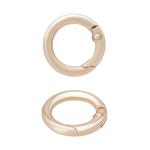 Карабин-кольцо 15мм (25*25мм), металл светлое золото