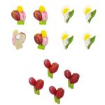 Набор декоративных элементов 'Каллы, тюльпаны', ассорти 12 шт