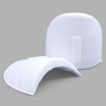 ВК-16/6 Плечевые накладки втачные с плотной обшивкой и контактной лентой, 16*120*165мм белый