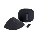 ВК-10/6 Плечевые накладки втачные с плотной обшивкой и контактной лентой, 10*100*145мм чёрный