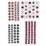 Набор декоративных клеевых страз №1 ассорти 4 цвета