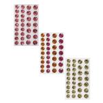 Набор декоративных клеевых страз №5 ассорти 3 цвета