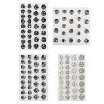 Набор декоративных клеевых страз №2 ассорти 4 цвета