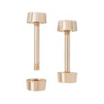 Шпилька для сумки L-20мм/10мм с 'таблеткой' d-10мм, металл светлое золото