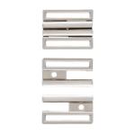 GP96 Пряжка-застежка для пояса-резинки 20мм (23,4*18,9мм) металл Silver (серебристый)