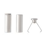 MNK05 Наконечник для шнура 'Цилиндр' h-15,9мм, d-4,2мм (6мм) металл Silver (серебристый)