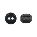 NE140 Пуговица 16L (10мм) 2 прокола, пластик Black (черный)