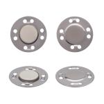 MG03 Кнопка магнитная пришивная 21мм металл Nickel (черный никель)