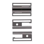 GP96 Пряжка-застежка для пояса-резинки 40мм (44,5*30,1мм) металл Nickel (черный никель)