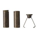 MNK05 Наконечник для шнура 'Цилиндр' h-15,9мм, d-4,2мм (6мм) металл Bronze (бронза)