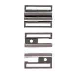 GP96 Пряжка-застежка для пояса-резинки 20мм (23,4*18,9мм) металл Nickel (черный никель)