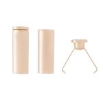 MNK05 Наконечник для шнура 'Цилиндр' h-15,9мм, d-4,2мм (6мм) металл Gold (золотой)