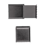 UNK02 Наконечник (зажим) для шнура/ ремня установочный 10мм металл Nickel (черный никель)