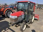 Минитрактор с/х Yanmar EF200 Series EF222 модификация сельскохозяйственный мини трактор гв 2002 – 2008 кабина 4х4 фреза наработка 1572 мч красный
