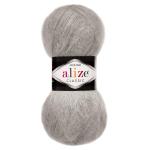 Пряжа ALIZE 'Mohair classic' 100г. 200м (25% мохер, 24% шерсть, 51% акрил) 990 пепельный беж