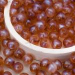 2010 Бусины пластиковые, акрил, 'дымка' с АВ шиммером, круглые, 10мм, 50гр, Astra&Craft AD035 янтарный