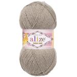 Пряжа ALIZE 'Cotton gold' 100г. 330м. (55% хлопок, 45% акрил) ТУ 827 св.серо-коричневый