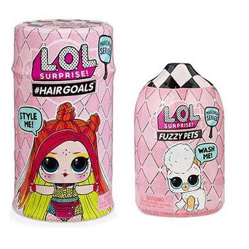 Куклы ЛОЛ Hairgoals и Fuzzy Pets серия вторая волна купить по